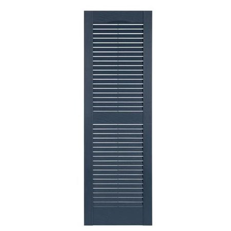 MR MXYZPTLK Perfect Shutters IL501547004 Premier Louver Exterior Decorative Shutter; Bedford Blue - 15 x 47 in. IL501547004